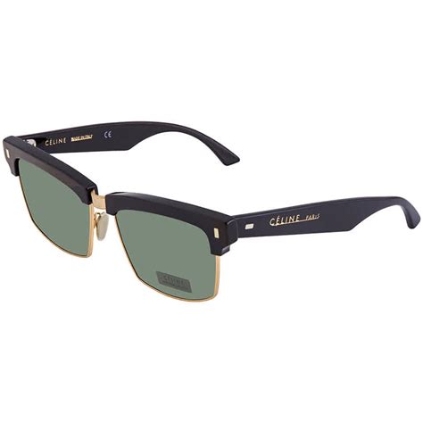 Celine Green Rectangular Ladies Sunglasses CL40054U 30N 57